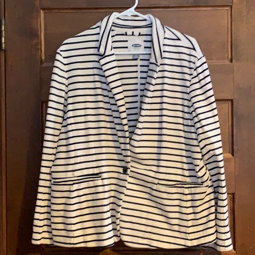 Black & White Stripe Blazer